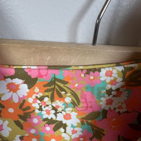 Skatie Athletic Set Size Small? Floral Retro Tank Top Shorts Stretch Active - Picture 2 of 9